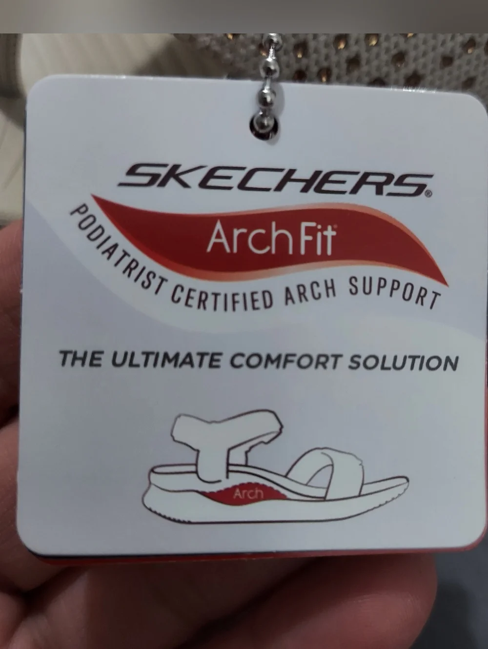 NWT Skechers Arch Fit Go Walk Rhinestone Sandals Wide Fit Size 8